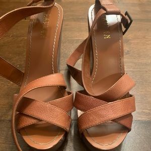 Brown wedge Ralph Lauren sandals
